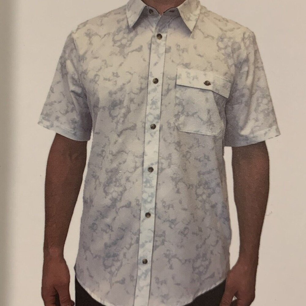 NEW Avalanche Outdoor Supply Co Men's Woven Button Down Shirt 4-way Stretch